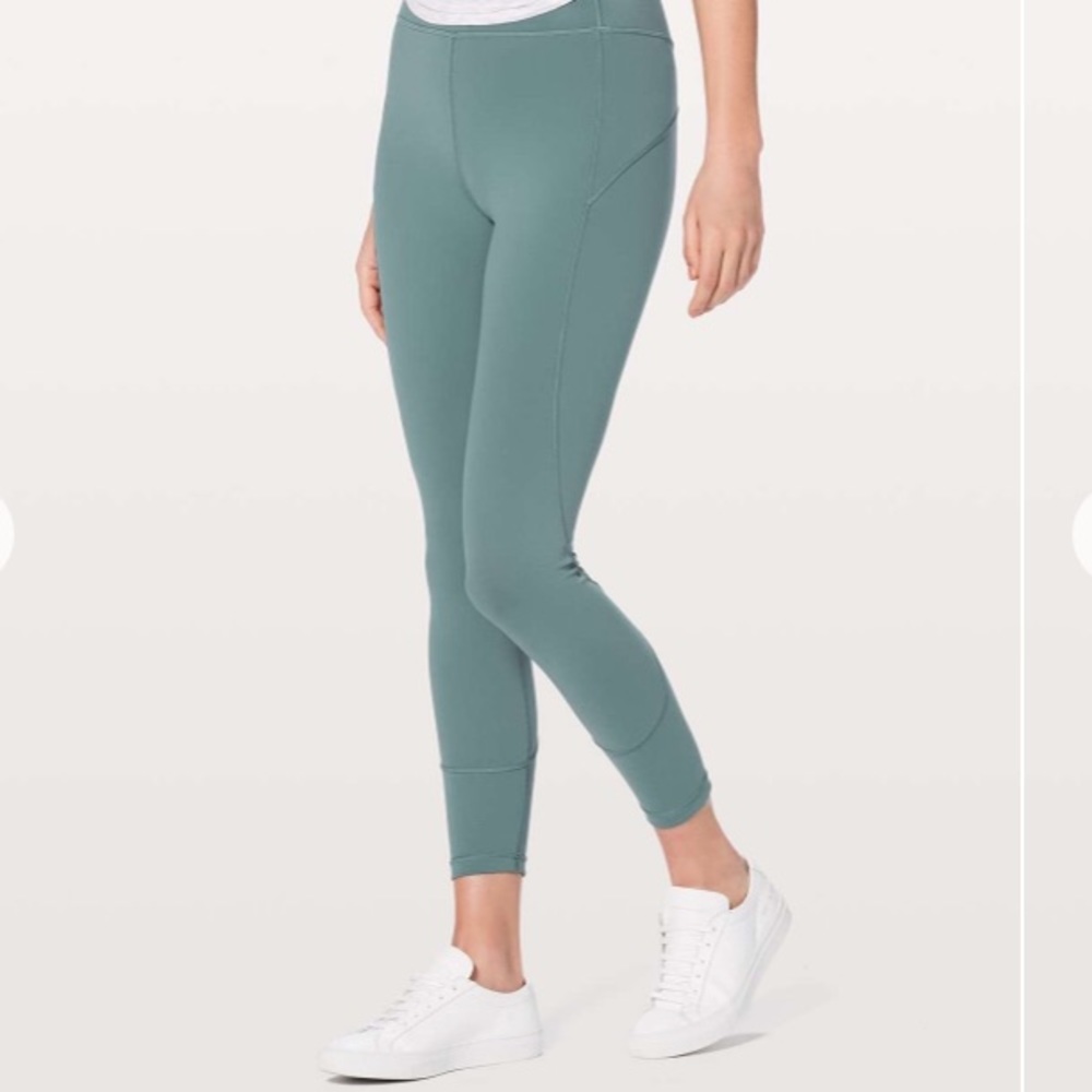 lululemon in the movement leggings mystic green
